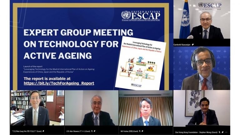 国連アジア太平洋経済社会委員会（UNESCAP）によるアジア高齢化に関する報告書への参画